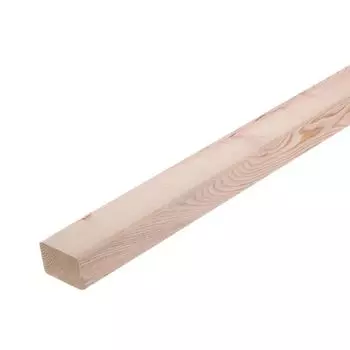 Брусок сухой строганный профилированный 20х45х2000 (некондиция, обзол)