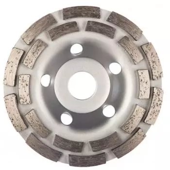 Чашка шлифовальная алмазная сегм. двухрядная 125х22,23 мм DiaJet