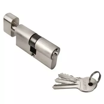 Цилиндровый механизм ФЗ AL 60 англ. ключ-ключ хром