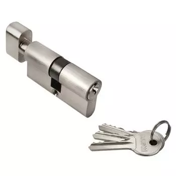 Цилиндровый механизм ФЗ AL 60 англ. ключ-вертушка хром