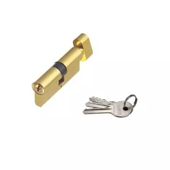 Цилиндровый механизм ФЗ AL 60 англ. ключ-вертушка латунь