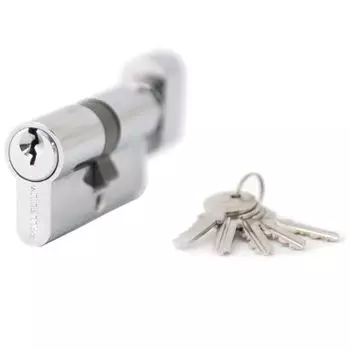 Цилиндровый механизм ФЗ AL 70 англ. ключ-ключ хром