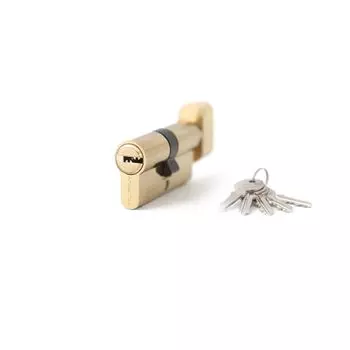 Цилиндровый механизм Palladium 80 35х45 перф. ключ-вертушка латунь