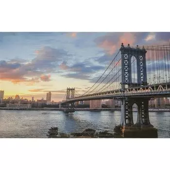 Декор 250х400мм Бридж син 03, Unitile