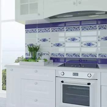 Декор Gzhel decor 01 100х300 Gracia Ceramica