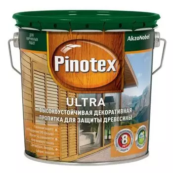 Деревозащитное средство Pinotex Ultra Белый, 9л