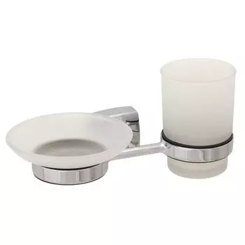 Держатель стакана и мыльницы Fixsen Kvadro FX-61306+08