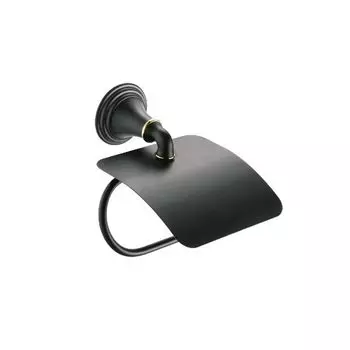 Держатель туалетной бумаги Fixsen Luksor FX-71610B с крышкой