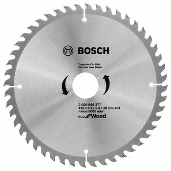 Диск пильный по дереву 190х30х48T ECO Bosch