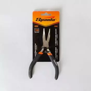 Длинногубцы изогнутые мини Sparta, 130 мм