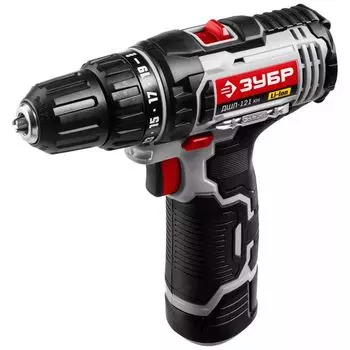Дрель-шуруповерт аккумуляторная ЗУБР Стандарт ДШЛ-121 КН