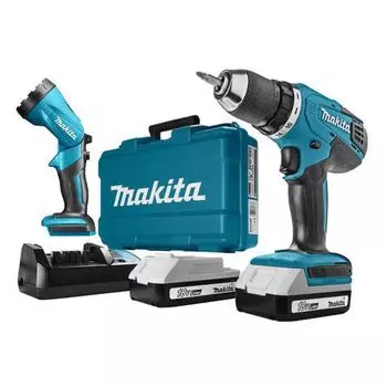 Дрель-шуруповерт Makita DF457DWLE