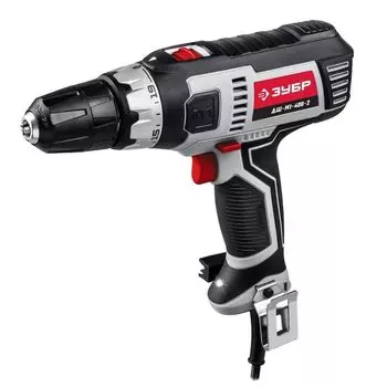 Дрель-шуруповерт сетевая 400 Вт, 1800 об/мин ЗУБР ДШ-М1-400-2