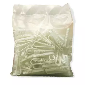 Дюбель-хомут 11-18мм нейлон белый (100шт)