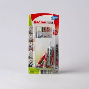 Дюбель с шурупом DUOPOWER 6х50 S K NV (уп/4шт) Fischer