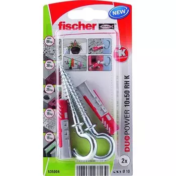 Дюбель универсальный распорный с полукольцом 10х50 RH K NV Fischer