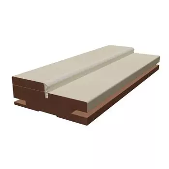 Дверная коробка телескопическая Синержи, Бетон бежевый, 2070х80х28 мм