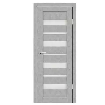 Дверное полотно Синержи Альфа, Бетон серый, ПДО 800х2000 мм