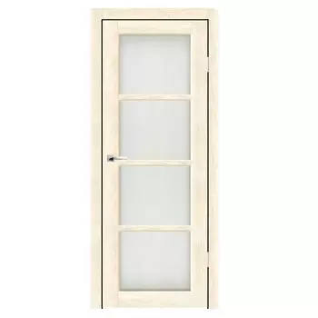 Дверное полотно Синержи Асти, Ваниль, ПДО 900х2000 мм