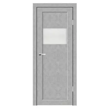 Дверное полотно Синержи Барная, Бетон серый, ПДО 700х2000 мм