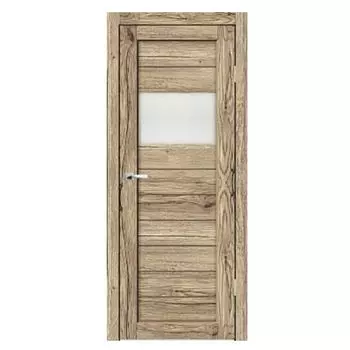 Дверное полотно Синержи Барная, Рустик натуральный, ПДО 800х2000 мм