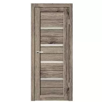 Дверное полотно Синержи Биланчино, Рустик пепельный, ПДО 900х2000 мм