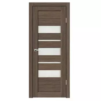 Дверное полотно Синержи Дельта, Акация темная, ПДО 600х2000 мм