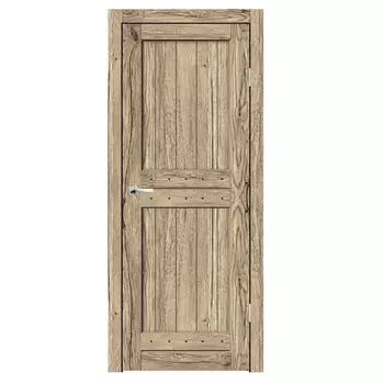 Дверное полотно Синержи Деревенская 1, Рустик натуральный, ПДГ 800х2000 мм