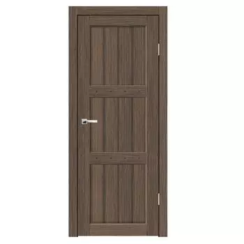 Дверное полотно Синержи Деревенская, Акация темная, ПДГ 600х2000 мм