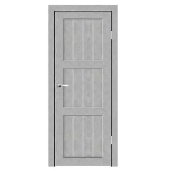 Дверное полотно Синержи Деревенская, Бетон серый, ПДГ 800х2000 мм