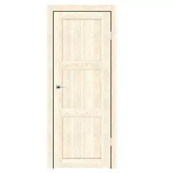 Дверное полотно Синержи Деревенская, Ваниль, ПДГ 600х2000 мм
