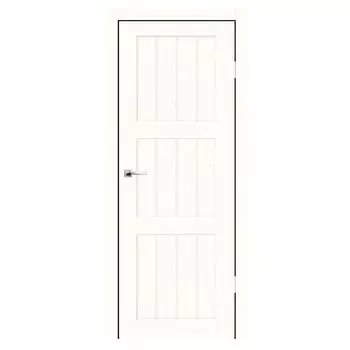 Дверное полотно Синержи Деревенская, Ясень белый, ПДГ 800х2000 мм