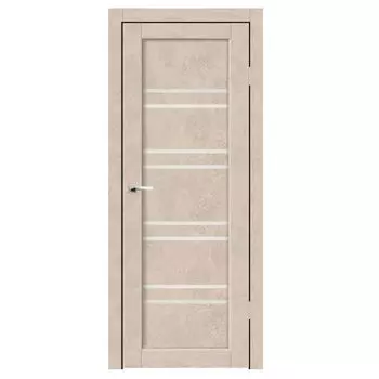 Дверное полотно Синержи Дуэт, Бетон бежевый, ПДО 800х2000 мм