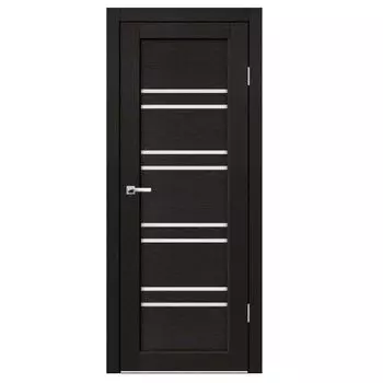 Дверное полотно Синержи Дуэт, Венге, ПДО 800х2000 мм