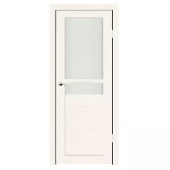 Дверное полотно Синержи Фьяно, Бетон белый, ПДО 800х2000 мм