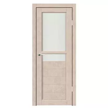 Дверное полотно Синержи Фьяно, Бетон бежевый, ПДО 600х2000 мм