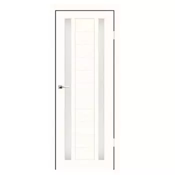 Дверное полотно Синержи Фиеста, Ясень белый, ПДО 600х2000 мм