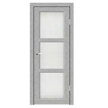 Дверное полотно Синержи Гарде, Бетон серый, ПДО 900х2000 мм
