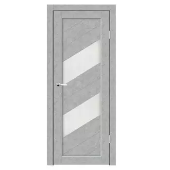 Дверное полотно Синержи Гармония, Бетон серый, ПДО 900х2000 мм