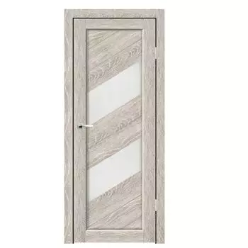 Дверное полотно Синержи Гармония, Грей, ПДО 600х2000 мм