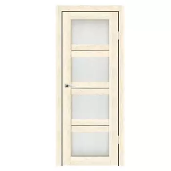 Дверное полотно Синержи Электра, Ваниль, ПДО 600х2000 мм