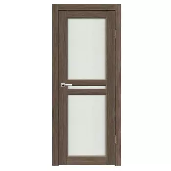 Дверное полотно Синержи Лацио 2, Акация темная, ПДО 600х2000 мм