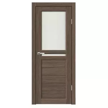 Дверное полотно Синержи Лацио, Акация темная, ПДО 800х2000 мм