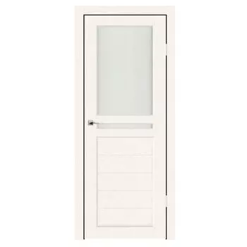 Дверное полотно Синержи Лацио, Бетон белый, ПДО 900х2000 мм