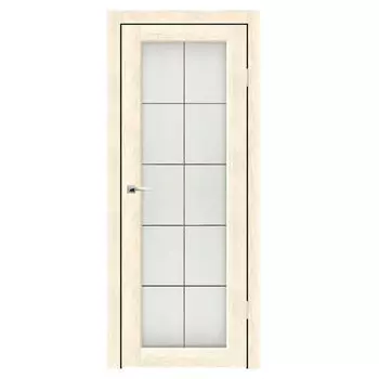 Дверное полотно Синержи Легро 2, Ваниль, ПДО 700х2000 мм