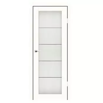 Дверное полотно Синержи Легро, Ясень белый, ПДО 600х2000 мм