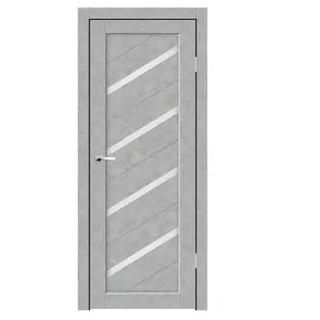 Дверное полотно Синержи Мелодия, Бетон серый, ПДО 800х2000 мм