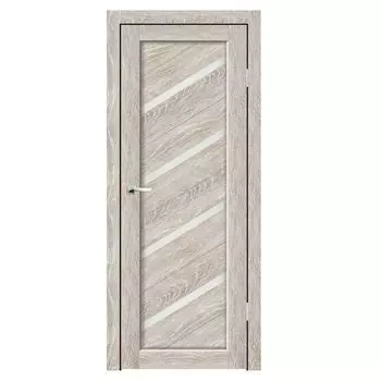 Дверное полотно Синержи Мелодия, Грей, ПДО 600х2000 мм