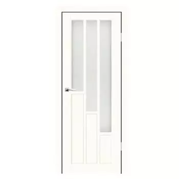 Дверное полотно Синержи Некст, Ясень белый, ПДО 600х2000 мм