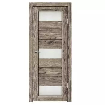 Дверное полотно Синержи Омега, Рустик пепельный, ПДО 700х2000 мм